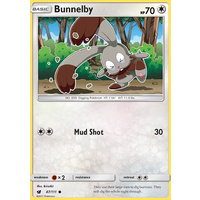 Bunnelby 87/111 SM Crimson Invasion Common Pokemon Card MINT TCG