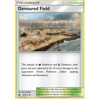 Devoured Field 93/111 SM Crimson Invasion Uncommon Trainer Pokemon Card MINT TCG
