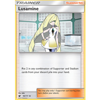 Lusamine 96/111 SM Crimson Invasion Uncommon Trainer Pokemon Card MINT TCG