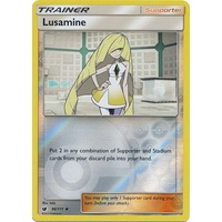 Lusamine 96/111 SM Crimson Invasion Reverse Holo Uncommon Trainer Pokemon Card MINT TCG