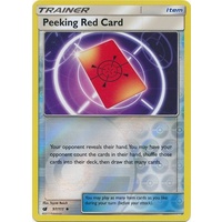 Peeking Red Card 97/111 SM Crimson Invasion Reverse Holo Uncommon Trainer Pokemon Card MINT TCG