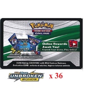 36 x Pokemon SM10 Unbroken Bonds Code TCGO Cards TCG Codes