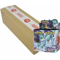 Pokemon SWSH CHILLING REIGN Sealed Booster Case (216 PACKS) BRAND NEW AND SEALED TCG