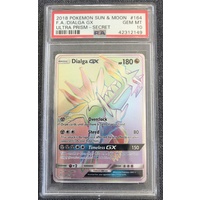 2018 Pokemon Sun & Moon Ultra Prism 164 Full Art Dialga GX Hyper Rare PSA 10 GEM MINT
