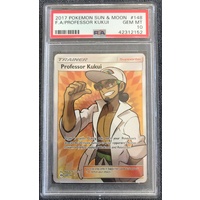 2017 Pokemon Sun & Moon 148 Full Art Professor Kukui PSA 10 GEM MINT