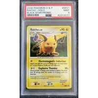 2008 Pokemon Diamond & Pearl Black Star Promo DP21 Raichu-Holo PSA 9 MINT