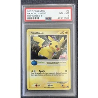 2007 Pokemon Pop Series 6 9 Pikachu-Holo PSA 8 NEAR MINT - MINT
