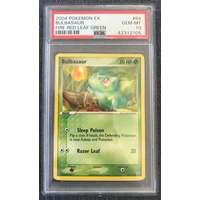 2004 Pokemon EX Fire Red Leaf Green 54 Bulbasaur PSA 10 GEM MINT