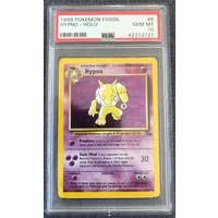 1999 Pokemon Fossil 8 Hypno-Holo PSA 10 GEM MINT