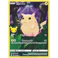 Pikachu 5/25 SWSH Celebrations Full Art Holo Rare Pokemon Card NEAR MINT TCG