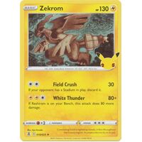 Zekrom 10/25 SWSH Celebrations Holo Rare Pokemon Card NEAR MINT TCG