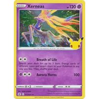 Xerneas 12/25 SWSH Celebrations Holo Rare Pokemon Card NEAR MINT TCG