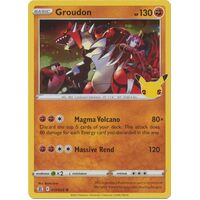 Groudon 17/25 SWSH Celebrations Holo Rare Pokemon Card NEAR MINT TCG