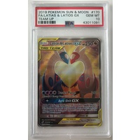 PSA 10 GEM MINT LATIAS LATIOS GX FULL ALTERNATE ART TEAM UP 170 POKEMON CARD
