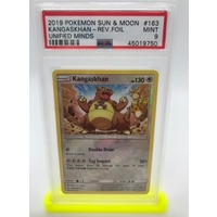 PSA 9 Kangaskhan Reverse Foil 2019 Pokemon Sun & Moon Unified Minds 163
