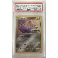 PSA 9 MINT JIRACHI HOLO PROMO TEAM UP PRERELEASE SM161 POKEMON CARD