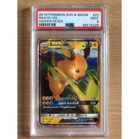 PSA MINT 9 Raichu GX 2019 Pokemon Sun & Moon Hidden Fates 20
