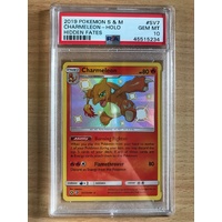 PSA GEM MINT 10 Charmeleon Holo 2019 Pokemon Sun & Moon Hidden Fates SV7