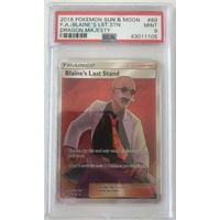 PSA 9 MINT BLAINE'S LAST STAND FULL ART 89 DRAGON MAJESTY POKEMON CARD