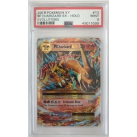 PSA 9 MINT MEGA CHARIZARD EX 13 EVOLUTIONS POKEMON CARD
