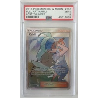 PSA 9 MINT KAHILI FULL ART 210 LOST THUNDER POKEMON CARD