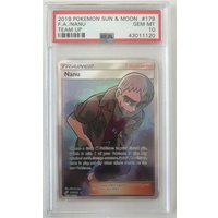 PSA 10 GEM MINT NANU FULL ART 179 TEAM UP POKEMON CARD