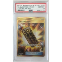 PSA 10 GEM MINT ELECTROCHARGER SECRET RARE 193 TEAM UP POKEMON CARD
