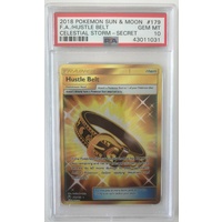 PSA 10 GEM MINT HUSTLE BELT SECRET RARE 179 CELESTIAL STORM POKEMON CARD