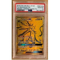 PSA 10 GEM MINT 2019 Pokemon SM Black Star Promo Sm104a Full Art/Solgaleo GX Hidden Fates Premium Collection