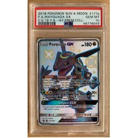 PSA 10 GEM MINT 2018 Pokemon Sun & Moon Celestial Storm 177a Full Art/Rayquaza GX 2019 Yellow A Hidden Fates Premium Collection