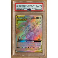 PSA 10 GEM MINT 2019 Pokemon Sun & Moon Hidden Fates 69 Full Art/Moltres & Zapdos & Articuno GX Secret