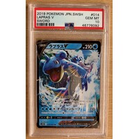 PSA 10 GEM MINT 2019 Pokemon Japanese Sword & Shield Sword 014 Lapras V