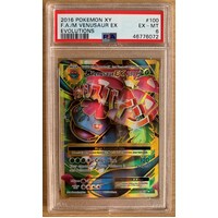 PSA 6 EXCELLENT-MINT 2016 Pokemon XY Evolutions 100 Full Art/M Venusaur EX