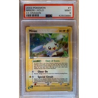 PSA MINT 9 Minun Holo Ex Dragon 2003 Pokemon 7