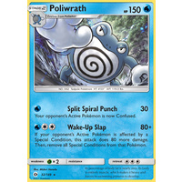 Poliwrath 32/149 SM Base Set Holo Rare Pokemon Card NEAR MINT TCG