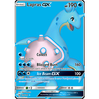 Lapras GX 139/149 SM Base Set Holo Full Art Ultra Rare Pokemon Card NEAR MINT TCG