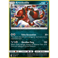 Krookodile 85/149 SM Base Set Holo Rare Pokemon Card NEAR MINT TCG