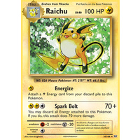 Raichu 36/108 XY Evolutions Holo Rare Pokemon Card NEAR MINT TCG