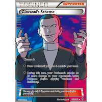 Giovanni's Scheme162/162 XY Breakthrough Ultra Rare Full Art Holo Pokemon Card