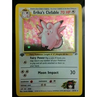 Erika's Clefable 3/132 Gym Heroes 1st Edition Set MINT Rare Holo Pokemon TCG
