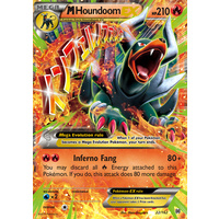 Mega Houndoom EX 22/162 XY Breakthrough Ultra Rare Holo Pokemon Card MINT TCG