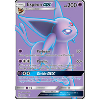 Espeon GX 140/149 SM Base Set Holo Full Art Ultra Rare Pokemon Card NEAR MINT TCG