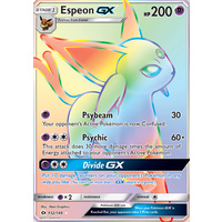 Espeon GX 152/149 SM Base Set Holo Full Art Hyper Rare Pokemon Card NEAR MINT TCG