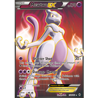 LIGHTLY PLAYED Mewtwo EX 158/162 XY Breakthrough Ultra Rare Full Art Holo Pokemon Card TCG