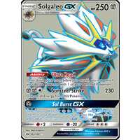 Solgaleo GX 143/149 SM Base Set Holo Full Art Ultra Rare Pokemon Card NEAR MINT TCG