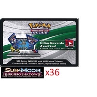 36 x Pokemon SM Burning Shadows Code TCGO Cards TCG Codes SENT WITHIN 12 HOURS