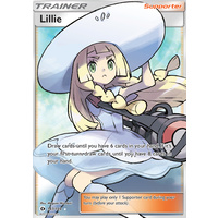 Lillie 147/149 SM Base Set Holo Full Art Ultra Rare Pokemon Card NEAR MINT TCG