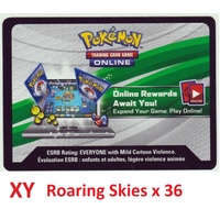 36 x Pokemon XY ROARING SKIES TCG Online Codes (emailed within 12 hours!) CODE