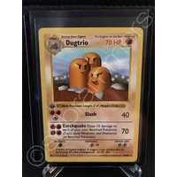 Dugtrio 19/102 1st Edition SHADOWLESS Original Base Set Rare Pokemon Card TCG