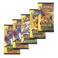 4x Dragon Majesty Booster Packs Pokemon Cards TCG 1 of each artwork